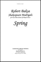 Spring Four-Part choral sheet music cover